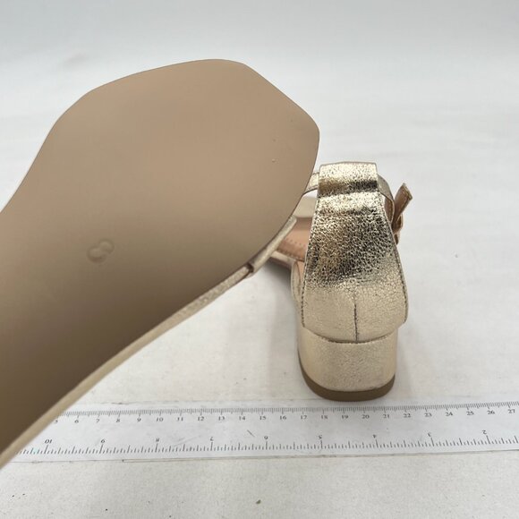 XYD Heels for Women, Open Toe, Ankle Strap, Buckled Low Chunky Block Pumps for W - Picture 5 of 7